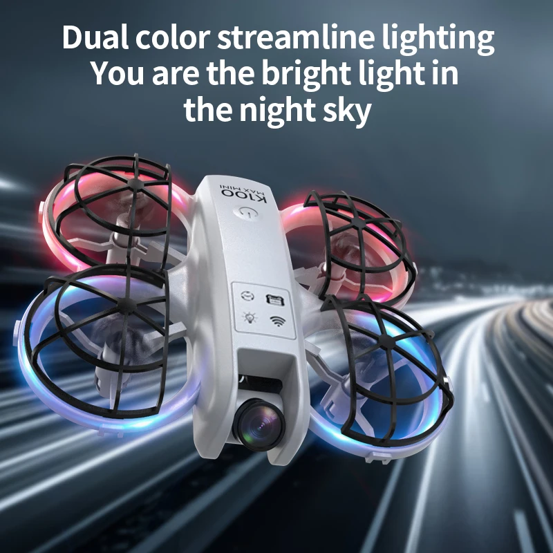 K100 Max Mini Dron RC 4K Profe – Drone Kit Tricopter recenzja i cena